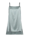 Brunello Cucinelli Woman Top Grey Size L Silk, Elastane, Brass, Ecobrass