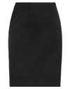 Giorgio Armani Woman Mini Skirt Black Size 8 Virgin Wool, Elastane