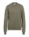 Cooperativa Pescatori Posillipo Man Sweatshirt Military Green Size L Cotton