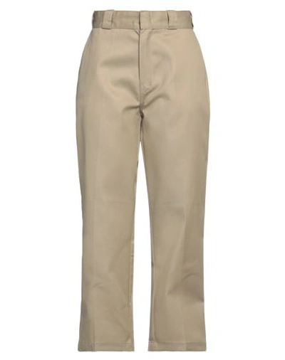 Dickies Woman Pants Beige Size 30 Polyester, Cotton