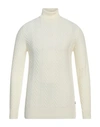 40weft Man Turtleneck Off White Size Xxl Wool, Nylon In Off White