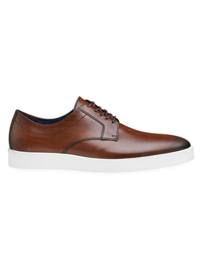 Johnston & Murphy Johnston Murphy Hodges Plain Toe Oxford Casual Lace Up Shoe In Brown
