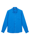 Vilebrequin Caroubis Linen Shirt In Faience