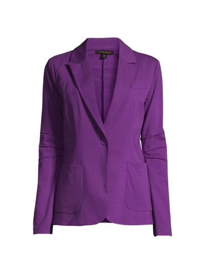 Capsule 121 Women's Lear One-button Blazer In Purple