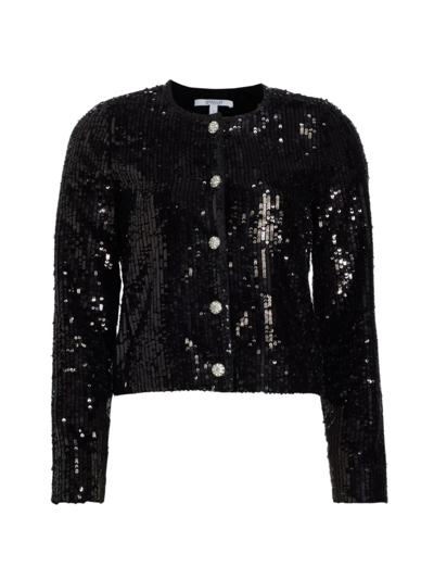 Derek Lam 10 Crosby Verretta Sequin Jacket In Black