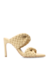 BOTTEGA VENETA BOTTEGA VENETA BEIGE ‘BV CURVE’ MULES