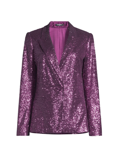 Ungaro Women's Ariana Sequined Jacket In Iris Purple