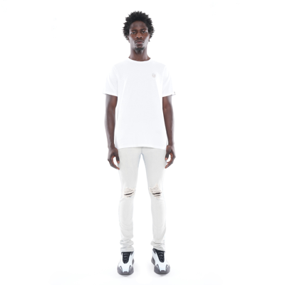 Cult Of Individuality-men Short Sleeve Crew Neck Tee "xx" In White