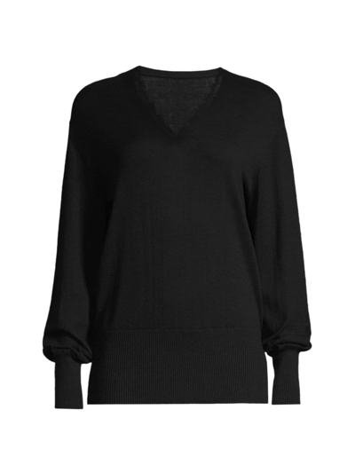 Capsule 121 Women's Pathfinder V-neck Sweater In Black