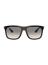 Ray Ban Men's Rb4547 57mm New Boyfriend Oversized Square Sunglasses In Black Smoke Gradient