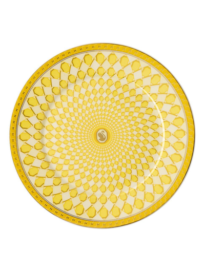 Rosenthal Swarovski X  Signum Bread & Butter Plate In Yellow