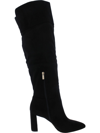 Jessica Simpson Akemi Womens Faux Leather Pull On Thigh-high Boots In Black