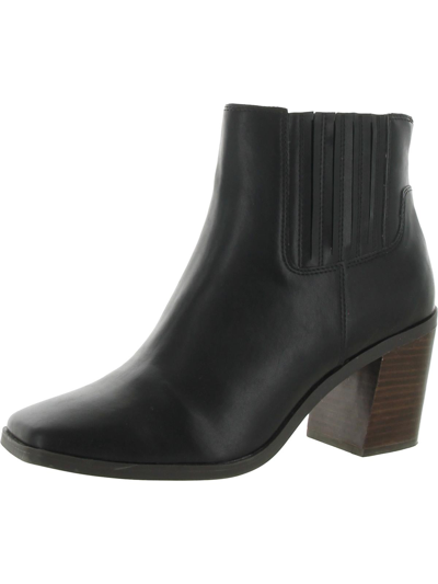 Yellowbox Milana Womens Leather Square Toe Ankle Boots In Black