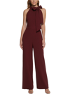 VINCE CAMUTO WOMENS CREPE BOW JUMPSUIT