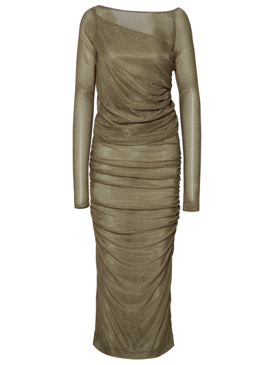 Dolce & Gabbana Woman  Gold Viscose Dress