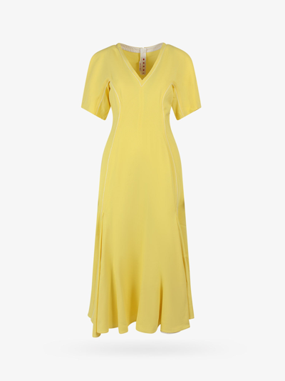 MARNI MARNI WOMAN DRESS WOMAN YELLOW LONG DRESSES