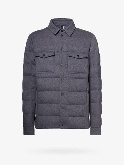 Moncler Todorka Cashmere Blend Down Jacket In Gray