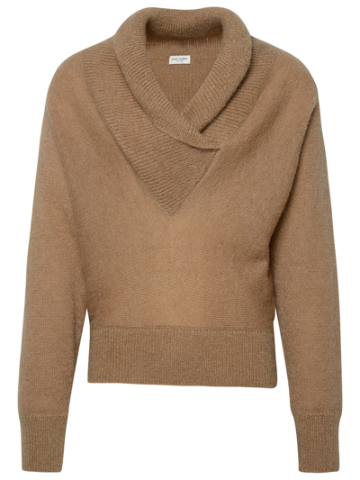 SAINT LAURENT SAINT LAURENT MAN SAINT LAURENT BEIGE MOHAIR BLEND SWEATER