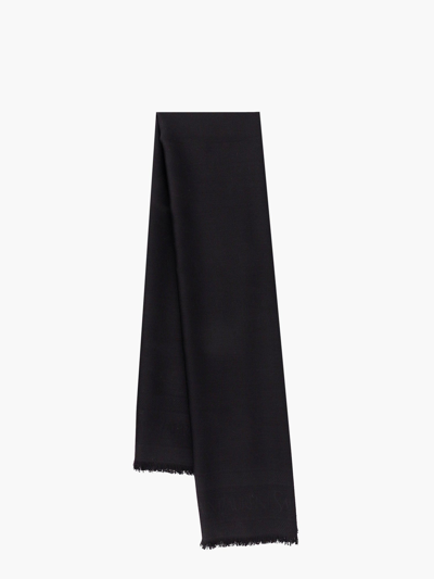 SAINT LAURENT SAINT LAURENT MAN FOULARD MAN BLACK SCARVES