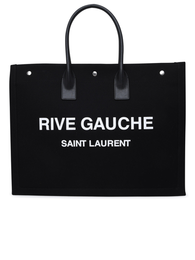 Saint Laurent Woman Shopping Rive Gauche In Black