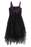 LOVE, NICKIE LEW KIDS' SEQUIN & TULLE PARTY DRESS