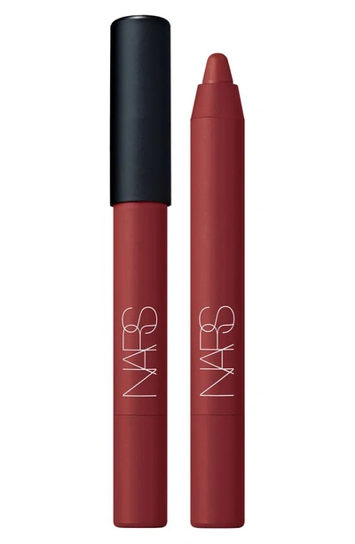 Nars Powermatte High-intensity Long-lasting Lip Pencil In Cruella - Passionate Scarlett Red