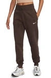 Nike Women's  Sportswear Phoenix Fleece High-waisted Jogger Pants In Brown