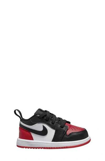 Nike Kids' Air Jordan 1 Low Alt Sneaker In White/ Black/ Red/ White