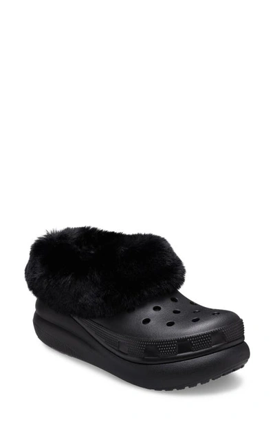 Crocs Furever Crush Shoe In Black