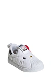 Adidas Originals Kids' Superstar 360 Sneaker In White/ Black/ Vivid Red