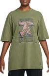 Jordan Heritage What Goes Up Oversize Graphic T-shirt In Green