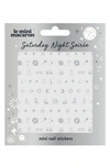 Le Mini Macaron Saturday Night Soirée Mini Nail Stickers In White