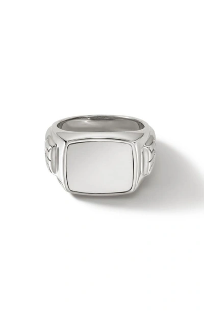 John Hardy Signet Ring In Silver