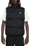 Nike Men's  Sportswear Club Primaloftâ® Water-repellent Puffer Vest In Black/white
