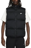 Nike Men's  Sportswear Club Primaloft® Water-repellent Puffer Vest In Black/white