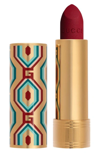 Gucci Velvet Matte Lipstick Janie Scarlet 0.12 oz / 3.5 G In 509 Janie Scarlet