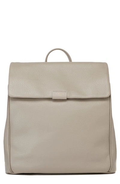 Storksak Babies' St. James Convertible Leather Diaper Backpack In Taupe