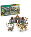 LEGO JURASSIC PARK 76961 VISITOR CENTER AND T REX RAPTOR ATTACK TOY BUILDING SET