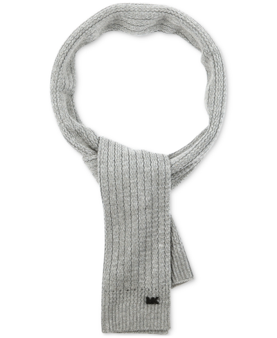 Michael Kors Men's Racked Ribbed Scarf In Heather