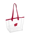 Logo Brands Women's Wisconsin Badgers Stadium Clear Tote In Clear
