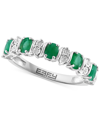 EFFY COLLECTION EFFY EMERALD (1-1/20 CT. T.W.) & DIAMOND (1/20 CT. T.W.) RING IN STERLING SILVER (ALSO IN RUBY & SAP