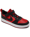 Nike Big Kids Court Borough Mid 2 Casual Sneakers From Finish Line In University Red/white/black