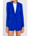 Endless Rose Women's Single-breasted Blazer In Cobalt Blue