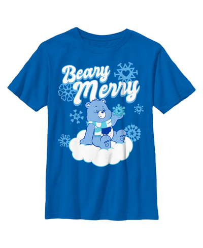 CARE BEARS BOY'S CARE BEARS CHRISTMAS GRUMPY BEAR BEARY MERRY CHILD T-SHIRT 