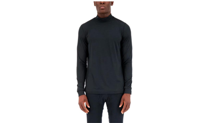 Heat Holders Men's Ultra Lite Hans Thermal Turtleneck Stretch Top In Black