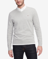 TOMMY HILFIGER MEN'S ESSENTIAL SOLID V-NECK SWEATER