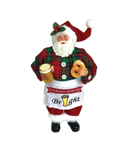 Santa's Workshop 12" Making Spirits Bright Santa In Multi