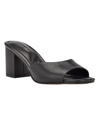 Calvin Klein Toven Slide Sandal In Black Leather