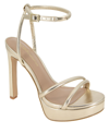 Bcbgeneration Women's Kendi Ankle Strap Platform Sandals In Platino