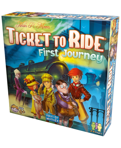 Asmodee North America, Inc. Kids' Asmodee Editions Ticket To Ride First Journey Strategy Board Game In Multi